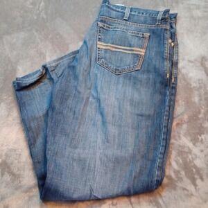 Cinch Jeans Relaxed Fit Bootcut Dark Stonewash Denim White Label Mens Size 36